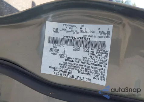 1999 Mercury Sable Ls from USA, damaged, VIN 1MEFM58S7XG643463